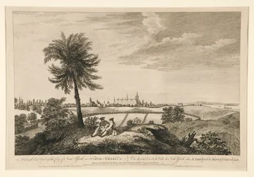 Vue sud-est de la ville de New York, en Amérique du Nord
