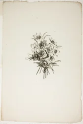 Bouquet avec des jonquilles, de la Collection de différents bouquets de fleurs, inventés et dessinés par Jean Pillement et gravés par P. C. Canot