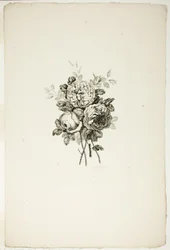 Bouquet avec Roses, de la Collection de Différents Bouquets de Fleurs, Inventés et Dessinés par Jean Pillement et Gravés par P. C. Canot