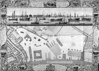 Chantiers navals de Deptford, Londres, 1753