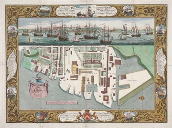 Près de Plymouth avec le quai de l