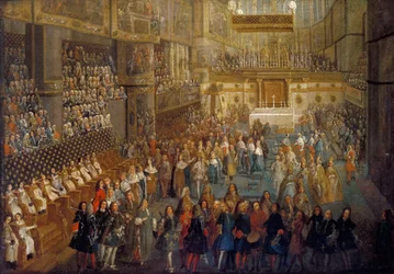 Le couronnement de Louis XV à la cathédrale de Reims, 25 octobre 1722