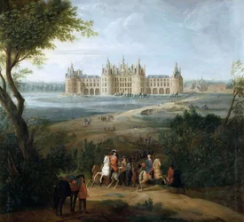 Vue du château de Chambord, depuis le parc