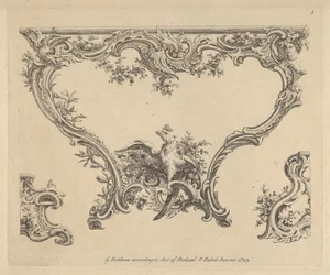 Conception pour une console, 1752