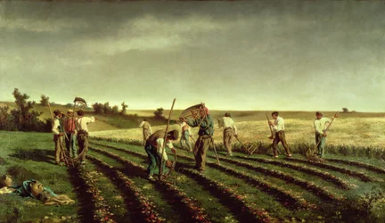 Récolte de sainfoin à Chambaudouin, 1882