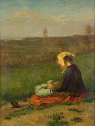 Un enfant dans un champ, 1871