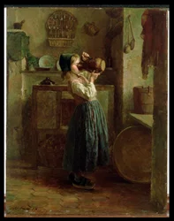 Se servant elle-même, 1859