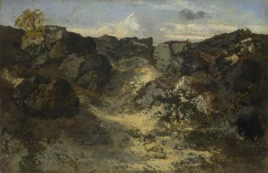 Paysage rocheux, vers 1840