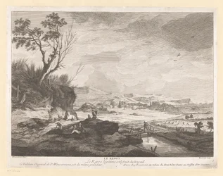 Paysage avec figures au repos