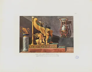 Fauteuil et vase dans la maison de C.D., du 