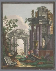Vue de la ruine d