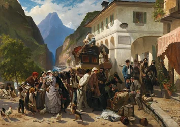 Douanes au Simplon, 1880