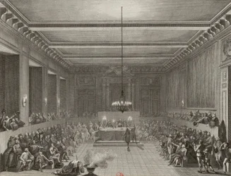 La Commune de Paris décerne une épée et une couronne civique à C.J.W. Nesham, anglais le 15 janvier 1790