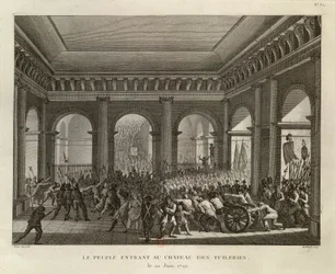 Le peuple entrant au château des Tuileries