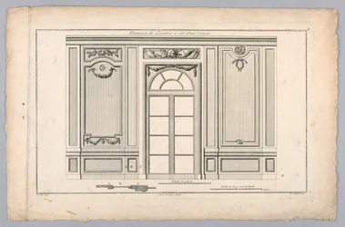 Intérieur de mur avec porte