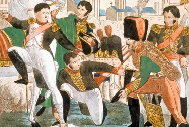 Napoléon Ier blessé à Ratisbonne (1809)