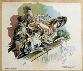 Couples élégants au Théâtre de l