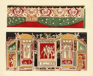 Stuc coloré de Pompéi au Musée de Naples