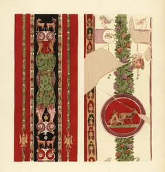 Motifs décoratifs sur les peintures murales d