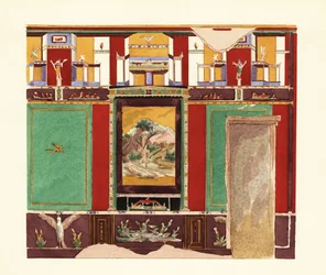 Salle à manger dans la Casa di Orfeo ou Maison d
