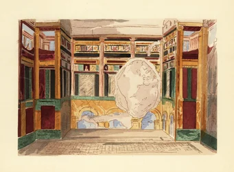 Oecus ou salon dans la Maison du Labyrinthe