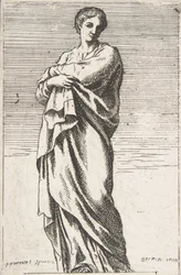 Figure féminine debout, vers 1739-40