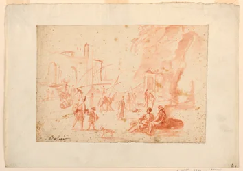 Scène de port