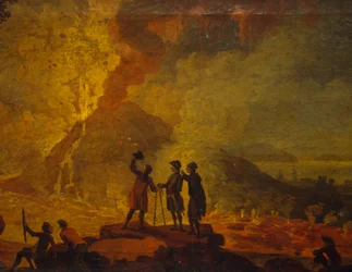 (détail) Éruption du Vésuve, par Pierre-Jacques Volaire