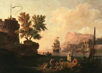 Scène portuaire méditerranéenne