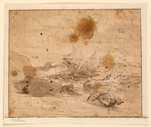 Paysage marin orageux