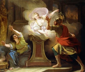 Énée poursuivant Hélène dans le temple de Vesta