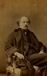 Portrait de Jean Pierre Alexandre Antigna, peintre français; carte de visite