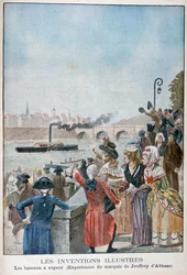 Bateau à vapeur Pyroscaphe, 1783, 1900