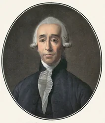 Portrait de Jean Sylvain Bailly (1736-1793), scientifique et politicien français - Gravure par Pierre-Michel Alix (1762-1817)