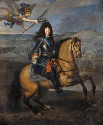 Portrait équestre de Louis XIV au siège de Namur