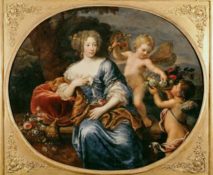 Madame de Montespan, maîtresse de Louis XIV ... (peinture sur toile)