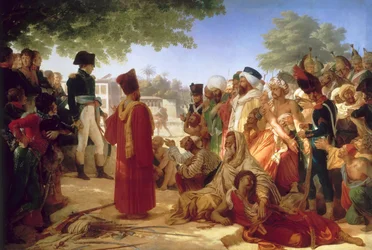 Napoléon Bonaparte pardonnant les rebelles au Caire, 23 octobre 1798