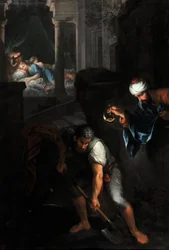 Raguel creusant sa fosse