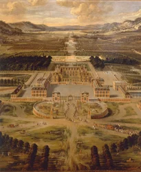 Vue du palais de Versailles et de ses jardins par Pierre Patel
