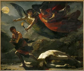 La Justice et la Vengeance divine poursuivant le Crime, Justice and divine Vengeance pursue Crime …