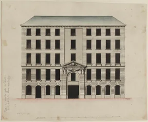Façade du Mont-de-Piété sur la rue des Blancs-Manteaux