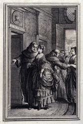 Les Frères de Catalogne - dans « Contes et nouvelles en vers » par Jean de La Fontaine. 1776. Illustration de P.P. Choffard