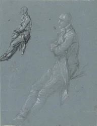 Deux études de Rutger Jan Schimmelpenninck et un croquis de sa femme