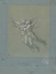 Deux putti volants