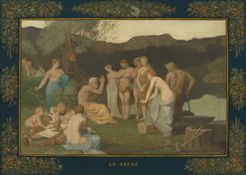 Repos, vers 1863