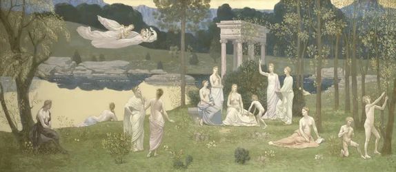 Le bosquet sacré, aimé des arts et des muses, 1884-1889