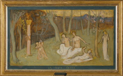 Le bois sacré (peinture sur toile)