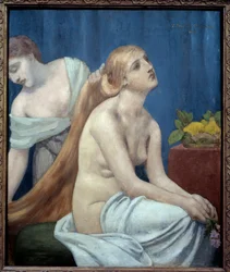 Femme à sa toilette