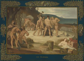 Travail, vers 1863