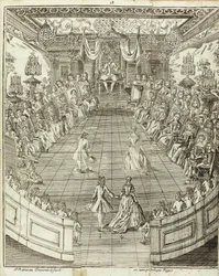 Illustration de Le Maître à danser, 1734